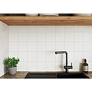 DryTile Wandfliese Snow (Weiß, Matt, L x B x S: 15 x 15 x 0,5 cm)