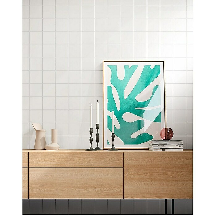 DryTile Wandfliese Snow (Weiß, Glänzend, L x B x S: 15 x 15 x 0,5 cm) | BAUHAUS
