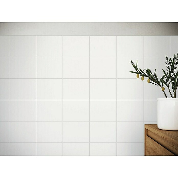 DryTile Wandfliese Snow (Weiss, Matt, L x B x S: 25 cm x 20 cm x 6 mm) | BAUHAUS