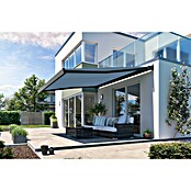 Solid Elements Vollkassettenmarkise Solid-X-Compact 320916 (Blau/Schwarz, Farbe Gestell: Anthrazitgrau, Breite: 5,5 m, Ausfall: 3 m) | BAUHAUS