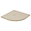 Duschwanne Kunststein (L x B x H: 90 x 90 x 2,6 cm, Kunststoff, Sand, Form Wanne: Rund) | BAUHAUS