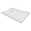 Duschwanne Kunststein (L x B x H: 100 x 80 x 2,6 cm, Kunststoff, Weiß, Form Wanne: Rechteckig) | BAUHAUS