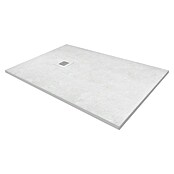 Duschwanne Kunststein (L x B x H: 100 x 80 x 2,6 cm, Kunststoff, Weiß, Form Wanne: Rechteckig) | BAUHAUS