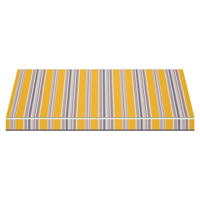 Solid Elements Vollkassettenmarkise Solid-X-Compact 6292 (Gelb/Grau, Farbe Gestell: Graualuminium, Breite: 3,5 m, Ausfall: 2 m) | BAUHAUS