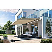 Solid Elements Vollkassettenmarkise Solid-X-Compact S-2238 (Hellbeige/Beige, Farbe Gestell: Reinweiß, Breite: 4 m, Ausfall: 2,5 m) | BAUHAUS