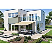 Solid Elements Vollkassettenmarkise Solid-X-Compact S-2238 (Hellbeige/Beige, Farbe Gestell: Reinweiß, Breite: 4 m, Ausfall: 2,5 m) | BAUHAUS