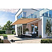 Solid Elements Vollkassettenmarkise Solid-X-Compact 8430 (Beige/Rot, Farbe Gestell: Reinweiß, Breite: 5,5 m, Ausfall: 3 m) | BAUHAUS