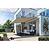 Solid Elements Vollkassettenmarkise Solid-X-Compact 320715 (Beige/Braun, Farbe Gestell: Reinweiß, Breite: 6 m, Ausfall: 3 m) | BAUHAUS