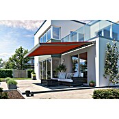 Solid Elements Vollkassettenmarkise Solid-X-Compact S-2209 (Rot, Farbe Gestell: Graualuminium, Breite: 6 m, Ausfall: 3 m) | BAUHAUS