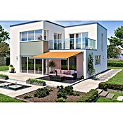 Solid Elements Vollkassettenmarkise Solid-X-Compact 320180 (Gelb/Orange, Farbe Gestell: Graualuminium, Breite: 3 m, Ausfall: 2,5 m) | BAUHAUS
