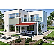 Solid Elements Vollkassettenmarkise Solid-X-Compact D035 (Rot/Bordeaux, Farbe Gestell: Graualuminium, Breite: 2,5 m, Ausfall: 1,5 m) | BAUHAUS