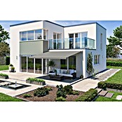 Solid Elements Vollkassettenmarkise Solid-X-Compact A131 (Grau/Weiß, Farbe Gestell: Graualuminium, Breite: 6 m, Ausfall: 2,5 m) | BAUHAUS