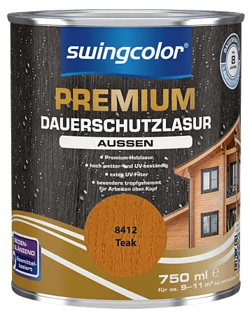 Düfa Premium Holzlasur Teak lösemittelhaltig 4Jahre Langzeitschutz 0,75/2,5 L