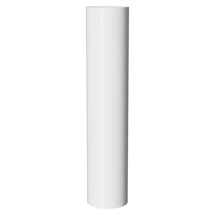 Marley Fallrohr - Nennweite: 105 mm, Länge: 100 cm, Kunststoff, Weiß - Weiße, zylindrische Säule. Ideal für Dekoration, Architektur oder als abstraktes Designelement. Schlicht und elegant.