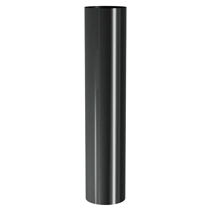 Marley Fallrohr - Nennweite: 105 mm, Länge: 100 cm, Anthrazit-Metallic - Elegante schwarze Metallsäule, ideal als dekoratives Element oder Ständer. Die schlanke Form verleiht jedem Raum einen modernen Touch.