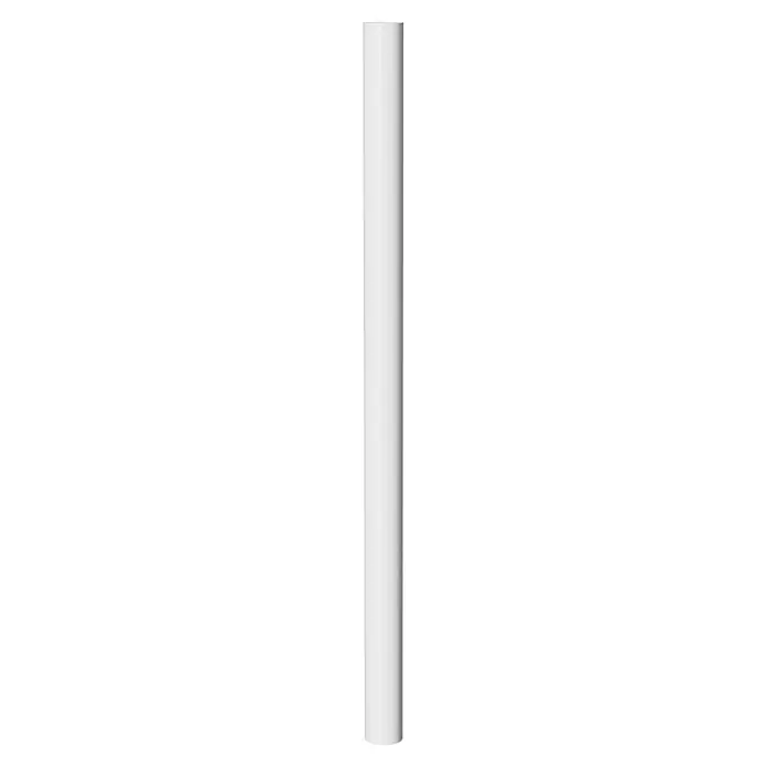 Marley Fallrohr - Nennweite: 53 mm, Länge: 200 cm, Kunststoff, Weiß - Abbildung eines zylindrischen Objekts. Das Objekt ist grau und sieht aus wie eine leere Spule oder ein Behälter ohne Etikett.