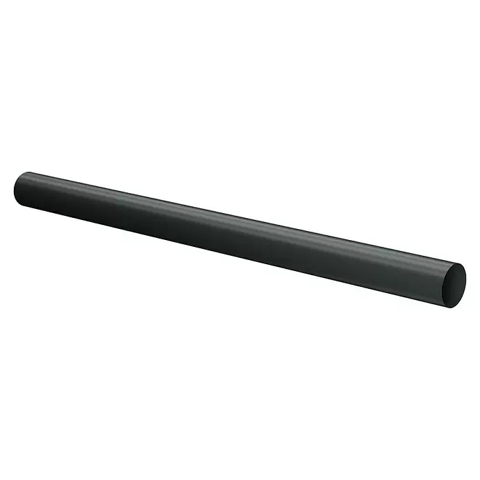 Marley Fallrohr - Nennweite: 105 mm, Länge: 300 cm, Kunststoff, Anthrazit - Langes schwarzes zylindrisches Rohr.