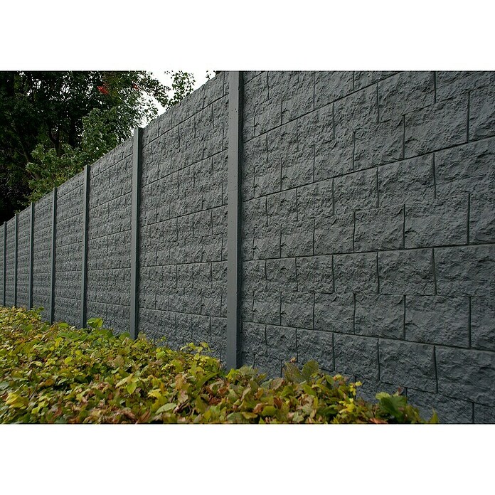 Beckers Betonzaun Zaunelement Standard Casa Borsika (200 x 38,5 cm, Beton, Betongrau) | BAUHAUS