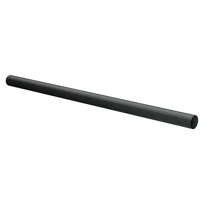 Marley Fallrohr - Nennweite: 75 mm, Länge: 300 cm, Kunststoff, Anthrazit - Langes, dunkelgraues Rohr.