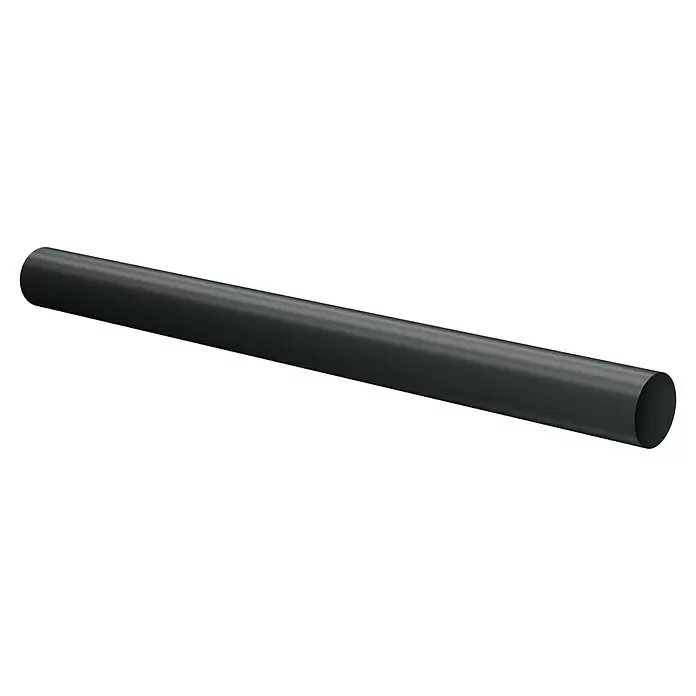 Marley Fallrohr - Nennweite: 105 mm, Länge: 250 cm, Kunststoff, Anthrazit - Lange, dunkelgraue oder schwarze zylindrische Rohr mit glatter Oberfläche.
