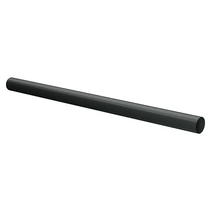 Marley Fallrohr - Nennweite: 75 mm, Länge: 250 cm, Kunststoff, Anthrazit - Langes schwarzes zylindrisches Rohr.