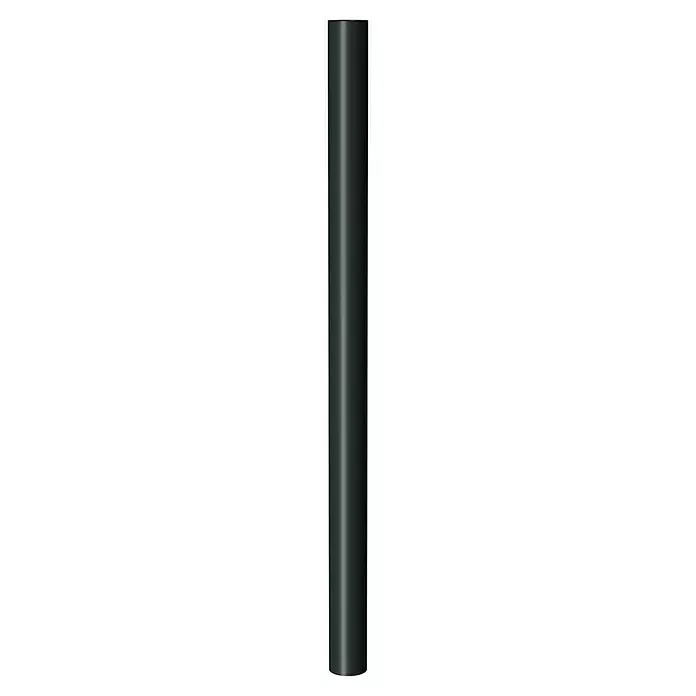 Marley Fallrohr - Nennweite: 75 mm, Länge: 250 cm, Kunststoff, Anthrazit - Dunkelgrauer metallischer Zylinder mit glänzender Oberfläche.