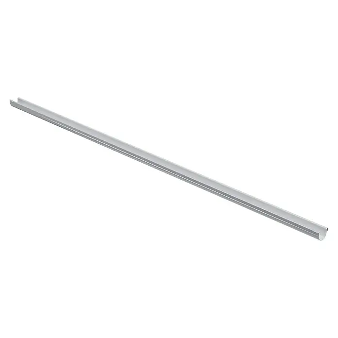 Marley Dachrinne - Nennweite: 75 mm, Länge: 200 cm, Kunststoff, Weiß - Nahaufnahme einer Lichtleiste mit klarem Design, ideal für moderne Innenräume, die eine elegante und funktionale Beleuchtungslösung suchen.