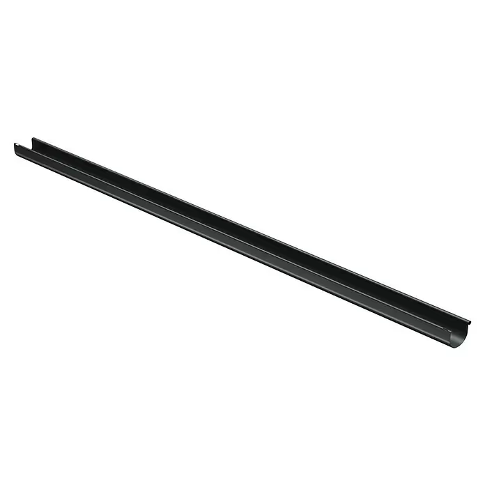 Marley Dachrinne - Nennweite: 125 mm, Länge: 300 cm, Kunststoff, Anthrazit - Lange schwarze Regenrinne.