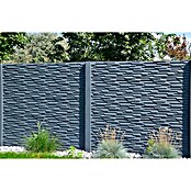 Beckers Betonzaun Zaunelement Standard Murano Motiv (200 x 38,5 cm, Beton, Betongrau) | BAUHAUS