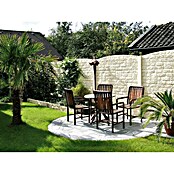 Beckers Betonzaun Abschlussplatte Standard Romaniabogen (200 x 45 cm, Beton, Betongrau) | BAUHAUS