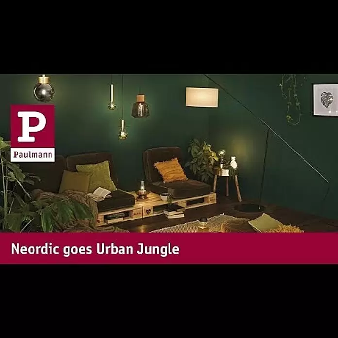 Paulmann Esben Pendelleuchte - Höhe: 110 cm - Neordic goes Urban Jungle