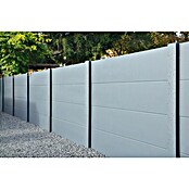 Beckers Betonzaun Zaunelement Standard glatte Platte (200 x 38,5 cm, Beton, Betongrau) | BAUHAUS