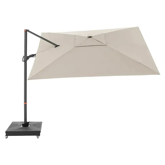 Doppler Ampelschirm myZone AX - Natur, Bespannungsmaß (L x B): 280 x 280 cm - Ein schattenspendender Freischirm mit robustem Ständer, ideal für entspannte Stunden im Garten oder auf der Terrasse.