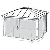 Palram – Canopia Cortina mosquitera para cenador Dallas (An x Al: 430 x 360 cm) | BAUHAUS