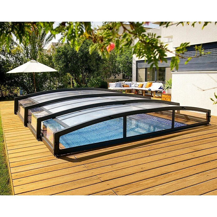 Palram – Canopia Cubierta para piscina Majorca (Específico para: Piscina, L x An: 600 x 400 cm, Aluminio) | BAUHAUS