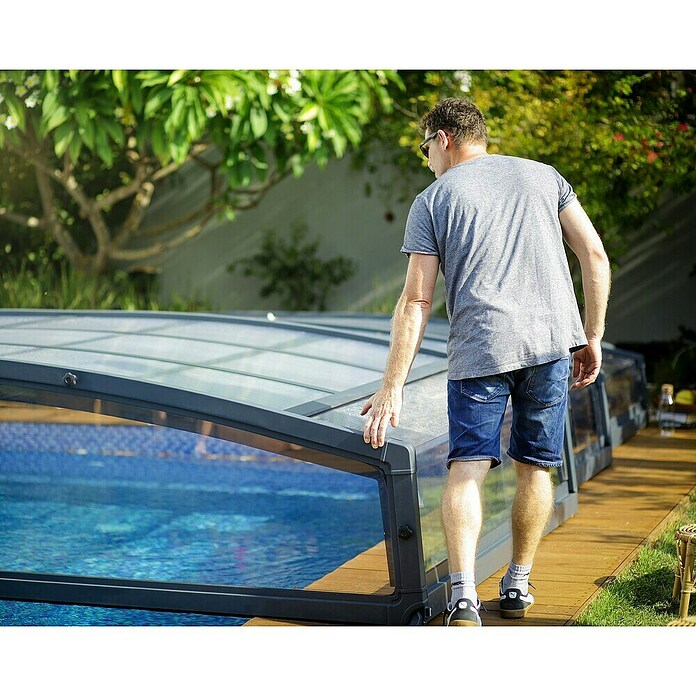 Palram – Canopia Cubierta para piscina Majorca (Específico para: Piscina, L x An: 600 x 400 cm, Aluminio) | BAUHAUS