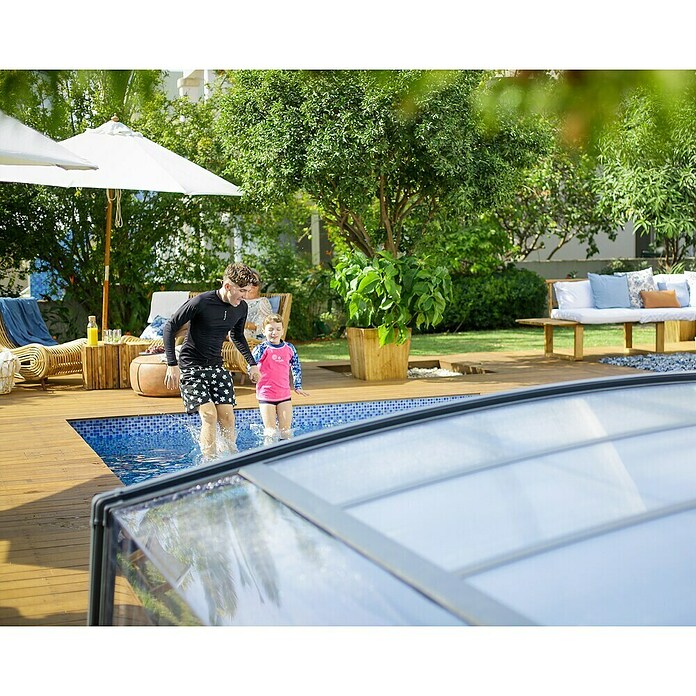 Palram – Canopia Cubierta para piscina Majorca (Específico para: Piscina, L x An: 600 x 400 cm, Aluminio) | BAUHAUS