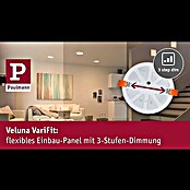 Paulmann LED-Panel Veluna VariFit (21 W, L x B x H: 21,5 x 21,5 x 3,1 cm, Satin, Warmweiß) | BAUHAUS