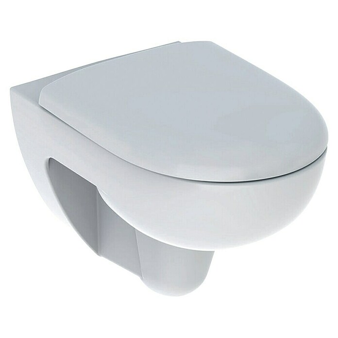 Geberit Renova Wand-WC-Set (Spülrandlos, Ohne Spezialglasur, Spülform: Tief, WC Abgang: Waagerecht, Weiß) | BAUHAUS