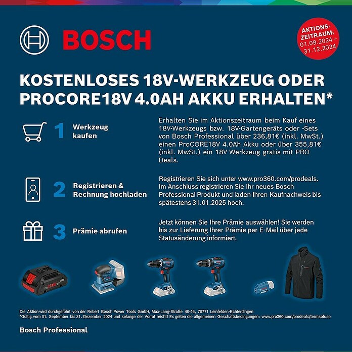 Bosch Professional AMPShare 18V Akku-Säbelsäge GSA 18V-32 (18 V, Ohne Akku, 0 /min - 2.500 /min, Karton) | BAUHAUS