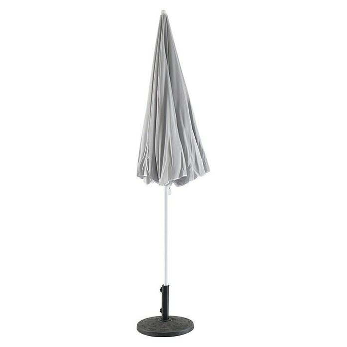 Sunfun Balkonschirm (Lichtgrau, Durchmesser: 250 cm)
