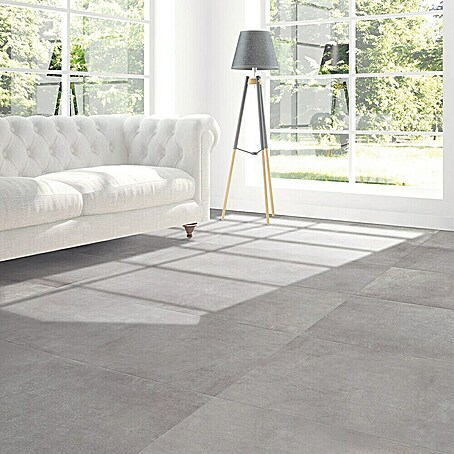 Feinsteinzeugfliese Rimini (60 x 120 cm, Grigio, Matt)