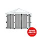 Palram – Canopia Cortina mosquitera para cenador Mónaco/Roma 