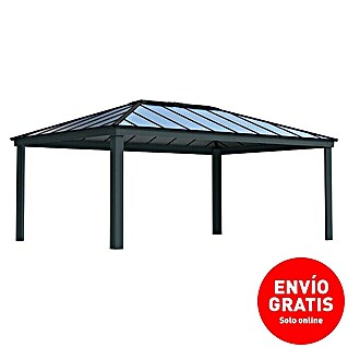 Palram – Canopia Cenador Dallas (An x Pr: 425 x 611 cm, Material del armazón: Aluminio, Antracita)