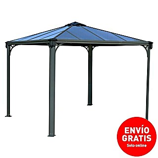 Palram – Canopia Pérgola Palermo (An x Pr: 295 x 295 cm, Material del armazón: Aluminio, Gris)