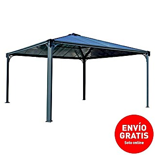 Palram – Canopia Pérgola Martinique (An x Pr: 429 x 429 cm, Color del armazón: Antracita, Aluminio)