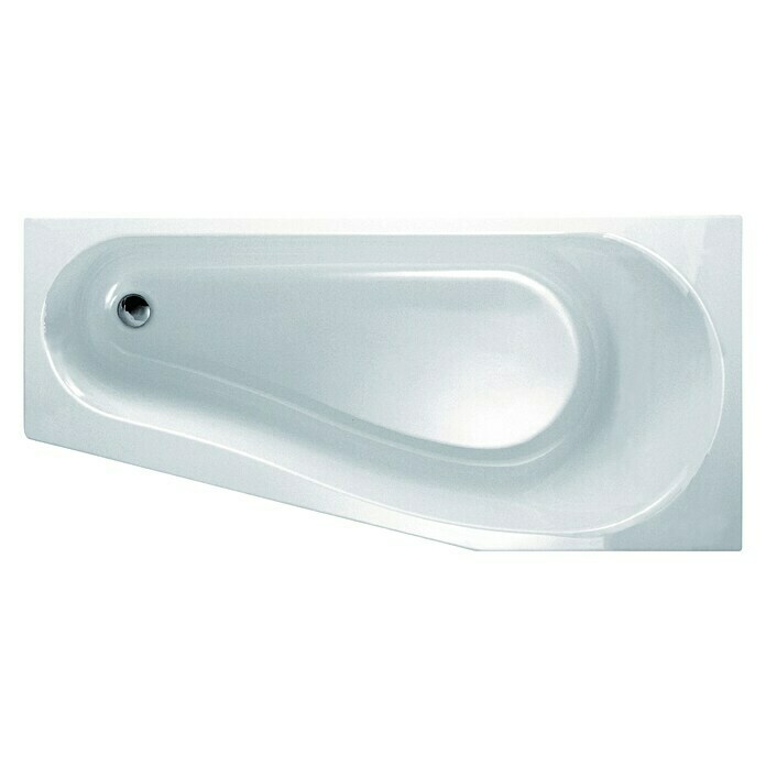 Geberit Renova Nr. 1 Comprimo Badewanne (Linksseitig, 160 x 75/50 x 44 cm, Sanitäracryl, Weiß)