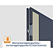 Hörmann EcoStar Haustür ISOPRO Secur IPS 780S (110 x 210 cm, DIN Anschlag: Rechts, Dark Oak) | BAUHAUS