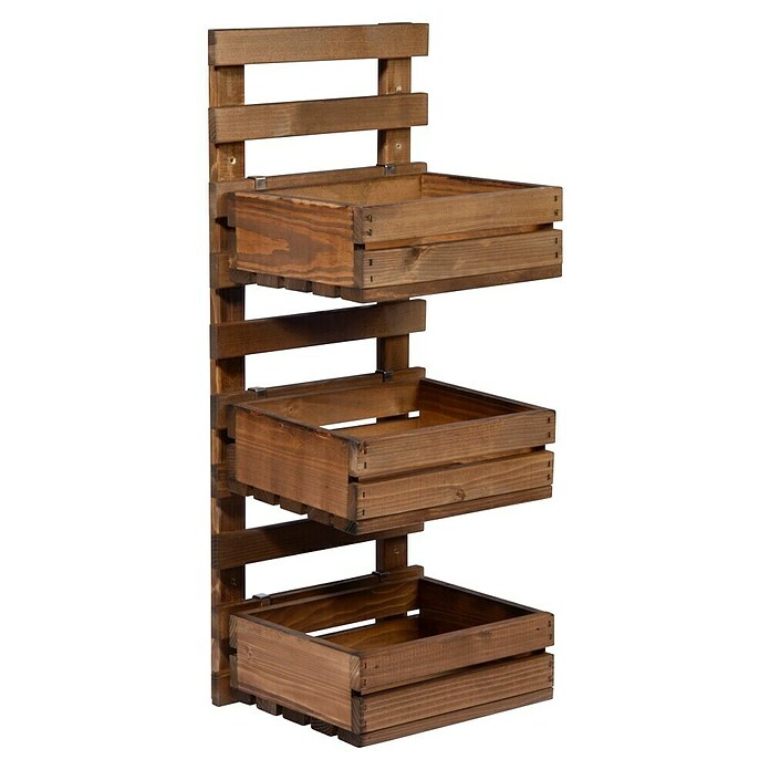 Dobar Holzregal (L x B x H: 29,5 x 26,5 x 74,5 cm, Braun) | BAUHAUS