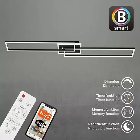 Brilo  LED-Wand- & Deckenleuchte Frame S